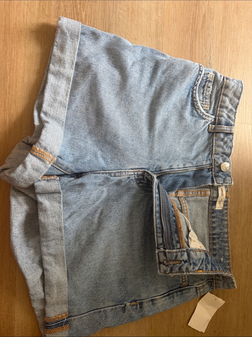 Mng Light Blue Women’s Denim Shorts